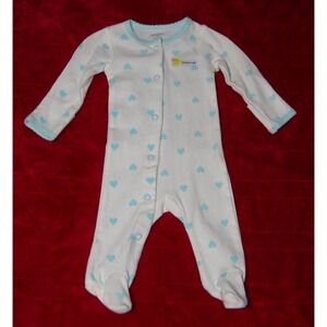 Newborn Sleeper‎ Carter's Grandma's Girl Chickie Hearts AOP EUC
